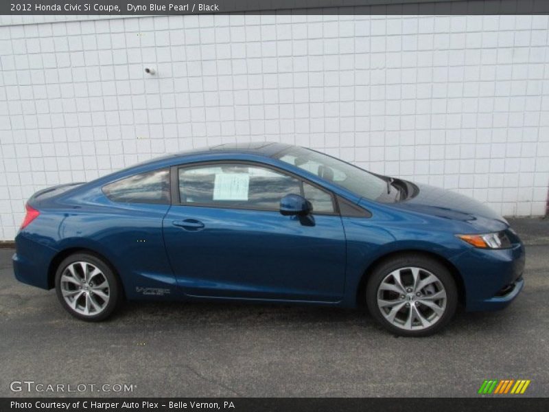 Dyno Blue Pearl / Black 2012 Honda Civic Si Coupe