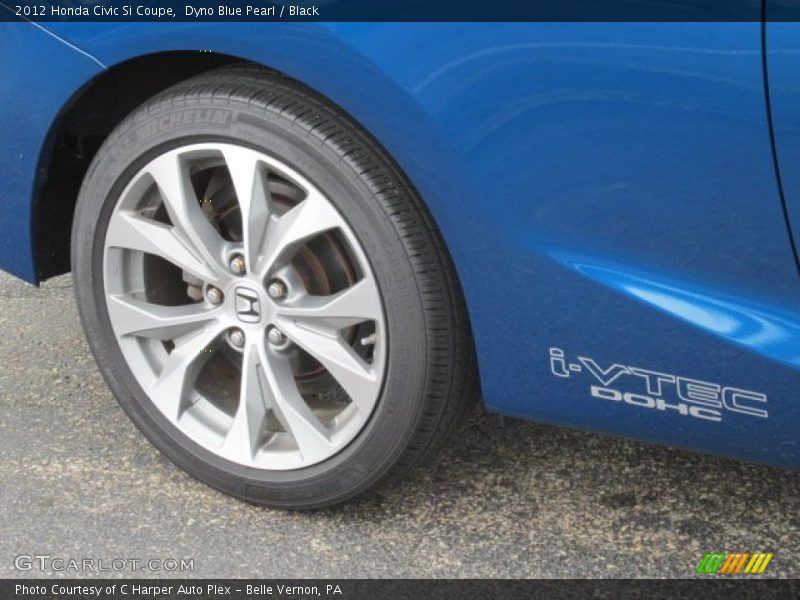 Dyno Blue Pearl / Black 2012 Honda Civic Si Coupe