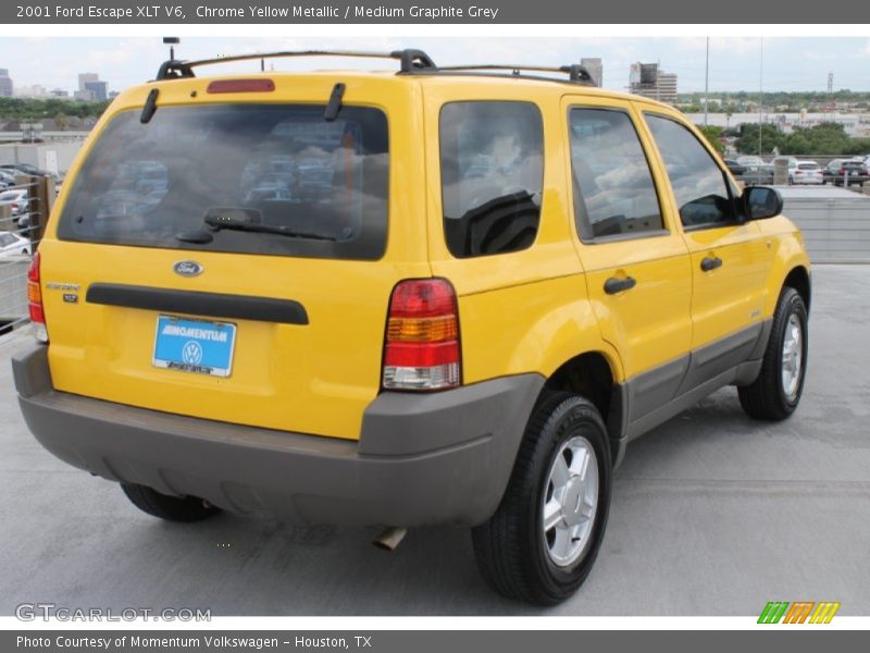 Chrome Yellow Metallic / Medium Graphite Grey 2001 Ford Escape XLT V6