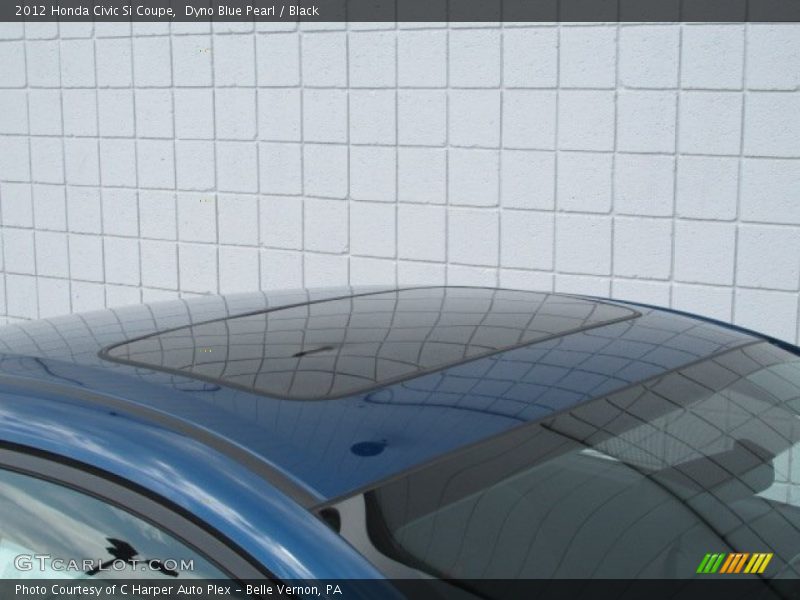 Dyno Blue Pearl / Black 2012 Honda Civic Si Coupe