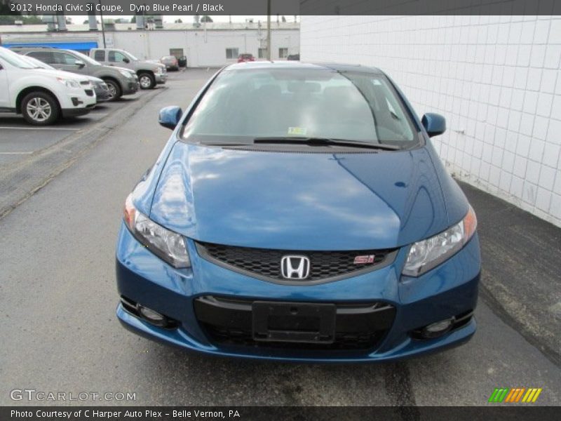 Dyno Blue Pearl / Black 2012 Honda Civic Si Coupe