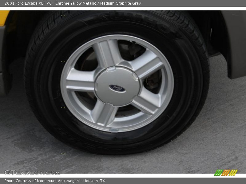 Chrome Yellow Metallic / Medium Graphite Grey 2001 Ford Escape XLT V6