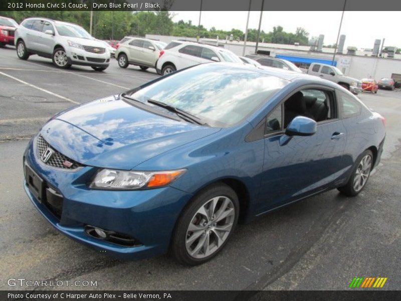 Dyno Blue Pearl / Black 2012 Honda Civic Si Coupe