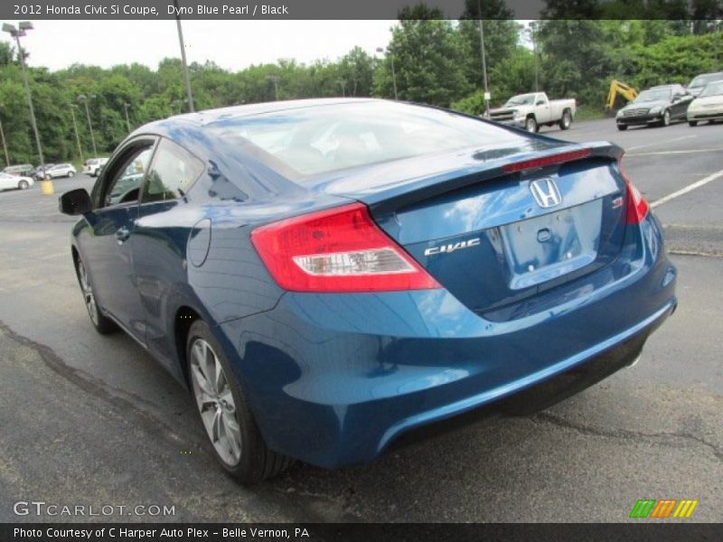 Dyno Blue Pearl / Black 2012 Honda Civic Si Coupe