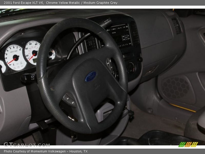 Chrome Yellow Metallic / Medium Graphite Grey 2001 Ford Escape XLT V6
