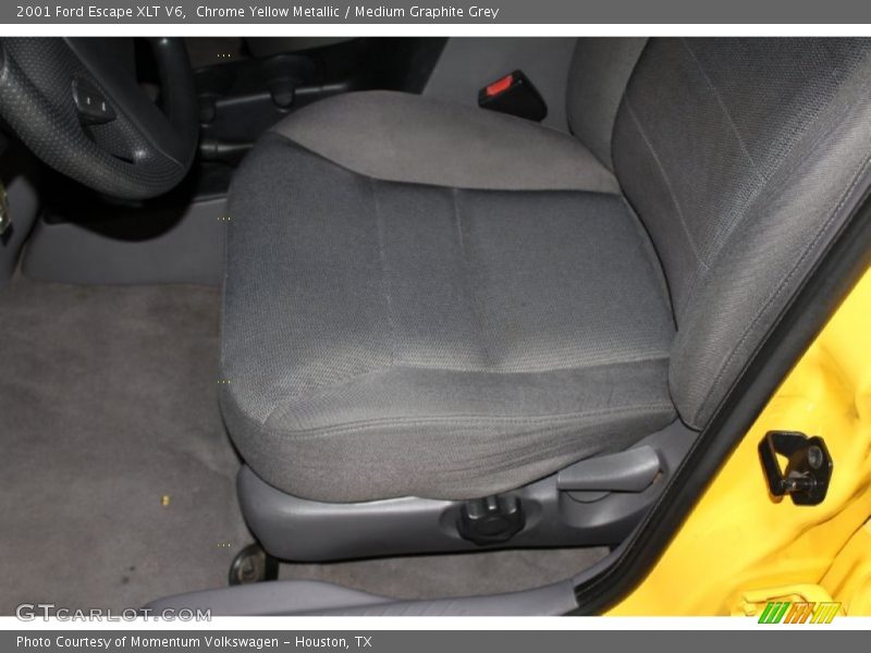 Chrome Yellow Metallic / Medium Graphite Grey 2001 Ford Escape XLT V6
