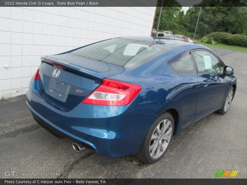 Dyno Blue Pearl / Black 2012 Honda Civic Si Coupe