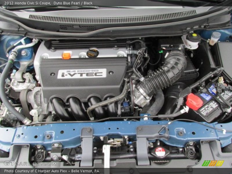 Dyno Blue Pearl / Black 2012 Honda Civic Si Coupe