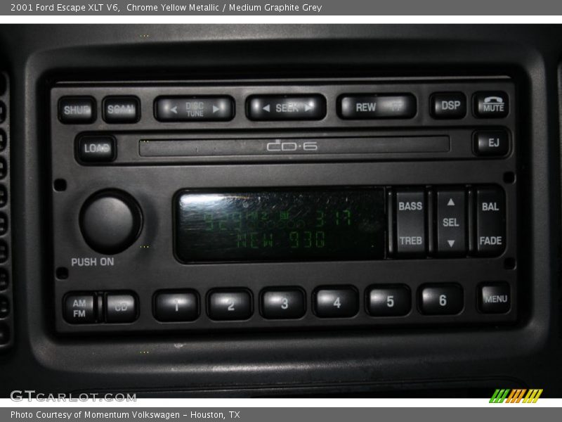Chrome Yellow Metallic / Medium Graphite Grey 2001 Ford Escape XLT V6