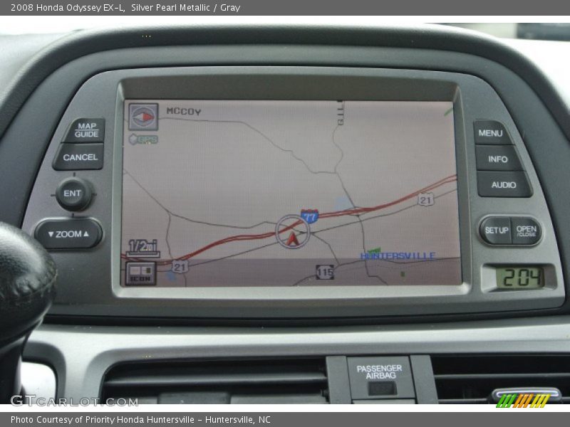 Silver Pearl Metallic / Gray 2008 Honda Odyssey EX-L