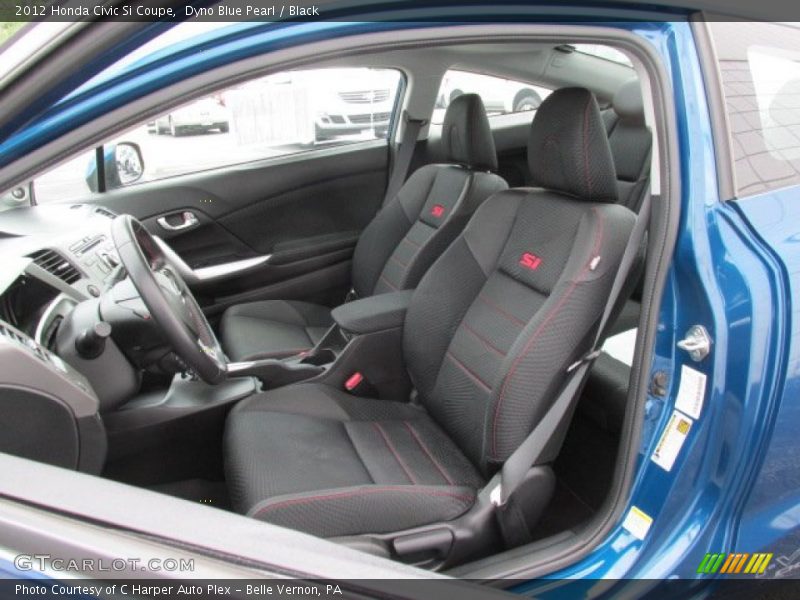 Dyno Blue Pearl / Black 2012 Honda Civic Si Coupe