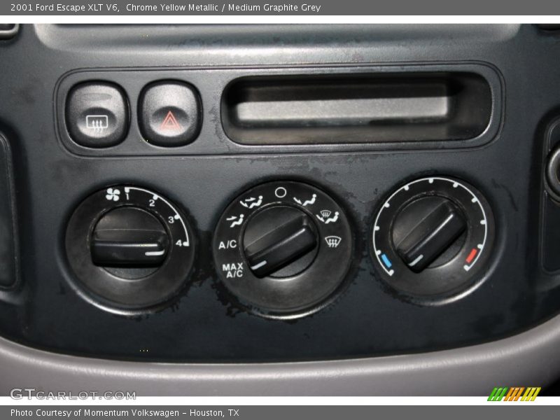 Chrome Yellow Metallic / Medium Graphite Grey 2001 Ford Escape XLT V6