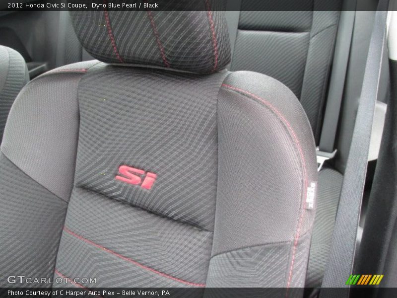 Dyno Blue Pearl / Black 2012 Honda Civic Si Coupe