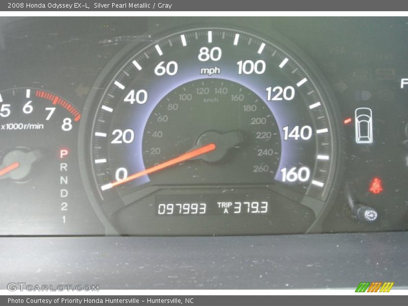 Silver Pearl Metallic / Gray 2008 Honda Odyssey EX-L