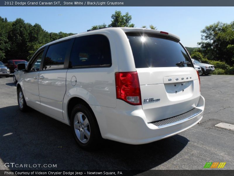 Stone White / Black/Light Graystone 2012 Dodge Grand Caravan SXT