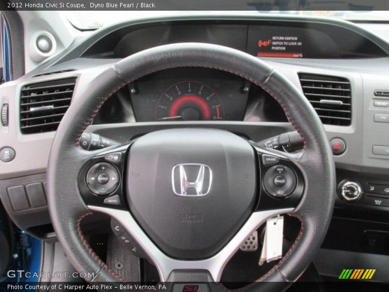 Dyno Blue Pearl / Black 2012 Honda Civic Si Coupe