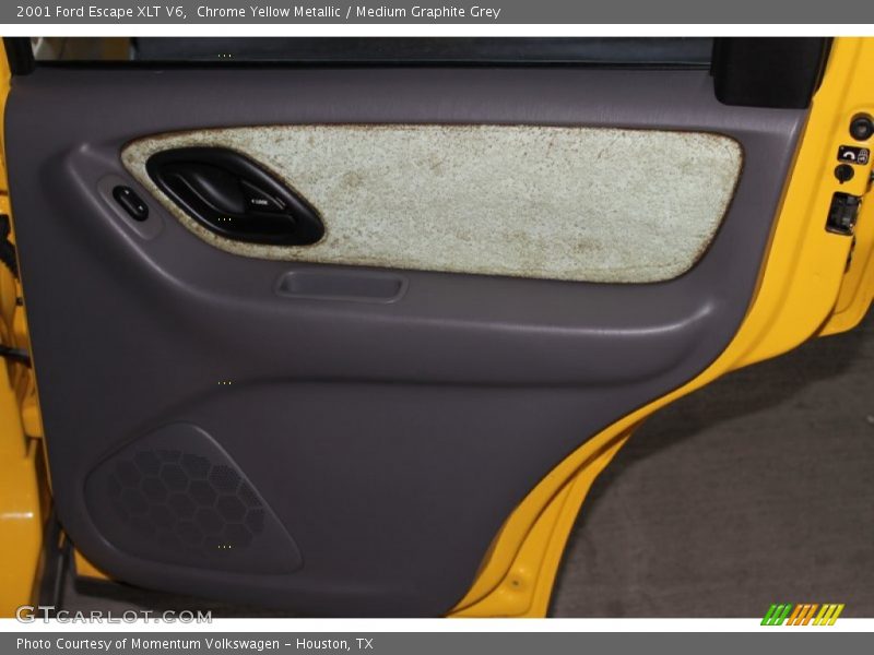 Chrome Yellow Metallic / Medium Graphite Grey 2001 Ford Escape XLT V6