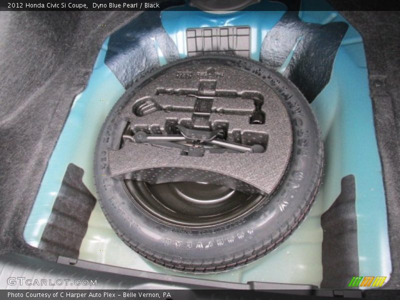 Dyno Blue Pearl / Black 2012 Honda Civic Si Coupe