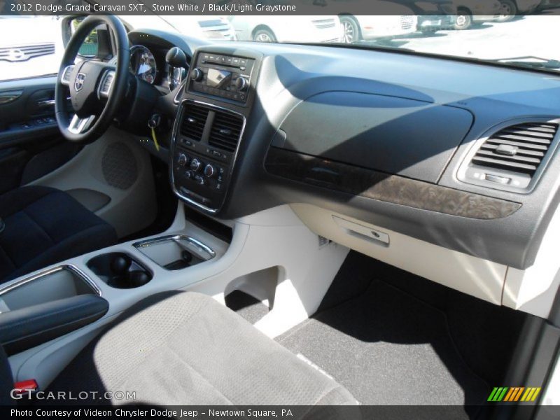 Stone White / Black/Light Graystone 2012 Dodge Grand Caravan SXT