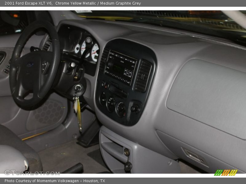 Chrome Yellow Metallic / Medium Graphite Grey 2001 Ford Escape XLT V6