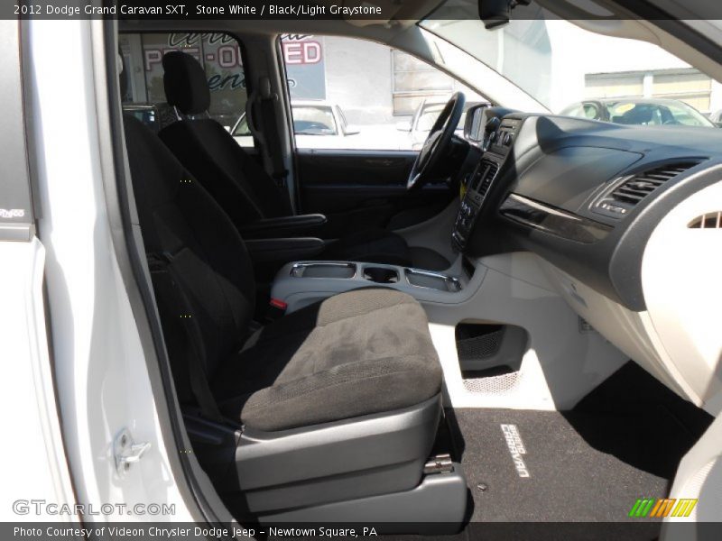 Stone White / Black/Light Graystone 2012 Dodge Grand Caravan SXT
