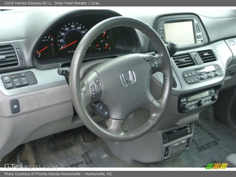 Silver Pearl Metallic / Gray 2008 Honda Odyssey EX-L