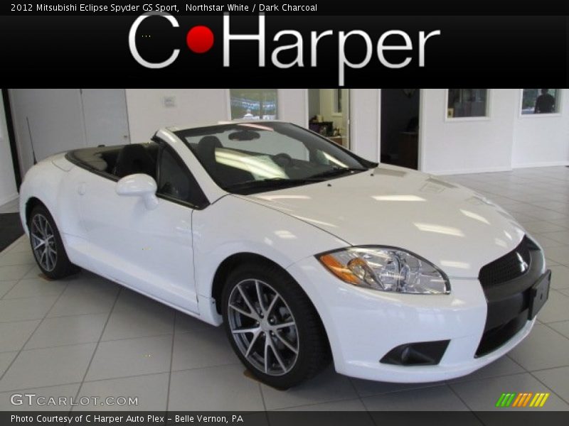 Northstar White / Dark Charcoal 2012 Mitsubishi Eclipse Spyder GS Sport