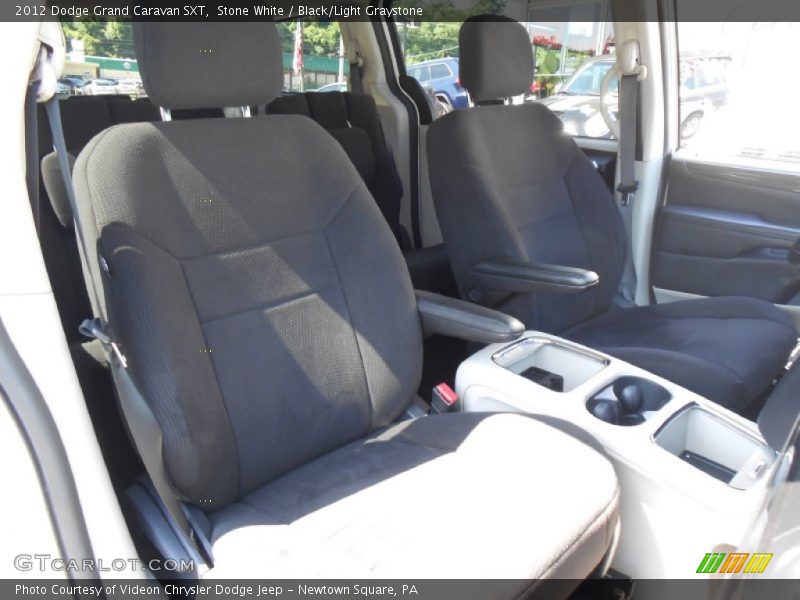 Stone White / Black/Light Graystone 2012 Dodge Grand Caravan SXT