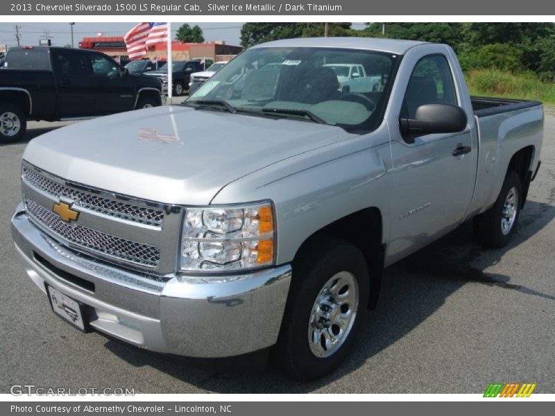 Silver Ice Metallic / Dark Titanium 2013 Chevrolet Silverado 1500 LS Regular Cab