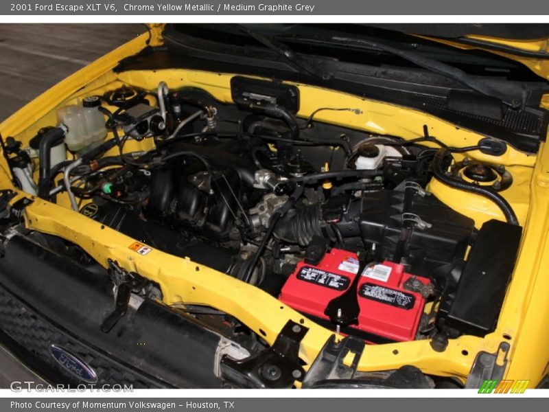Chrome Yellow Metallic / Medium Graphite Grey 2001 Ford Escape XLT V6