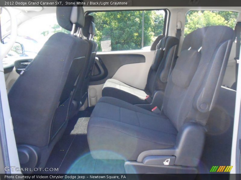 Stone White / Black/Light Graystone 2012 Dodge Grand Caravan SXT