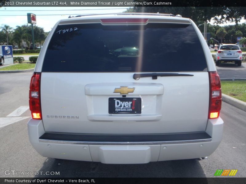 White Diamond Tricoat / Light Cashmere/Dark Cashmere 2013 Chevrolet Suburban LTZ 4x4