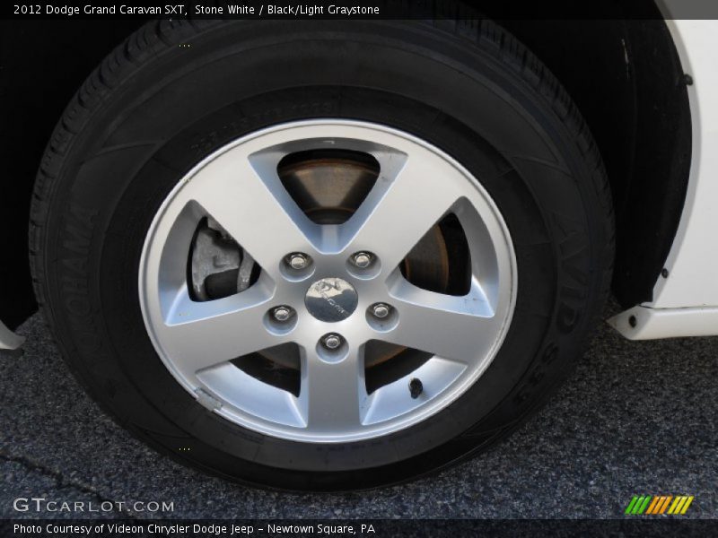 Stone White / Black/Light Graystone 2012 Dodge Grand Caravan SXT