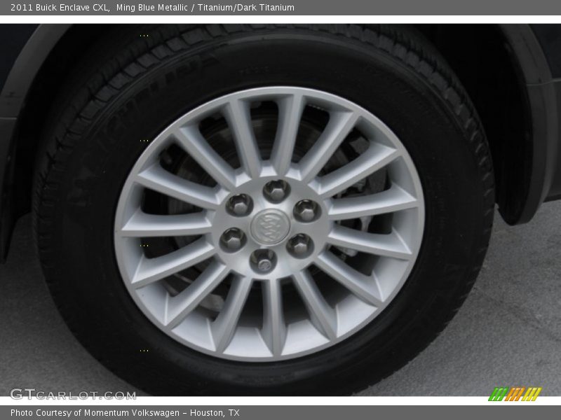 Ming Blue Metallic / Titanium/Dark Titanium 2011 Buick Enclave CXL
