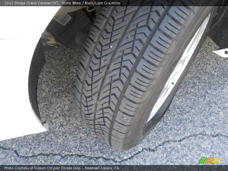 Stone White / Black/Light Graystone 2012 Dodge Grand Caravan SXT