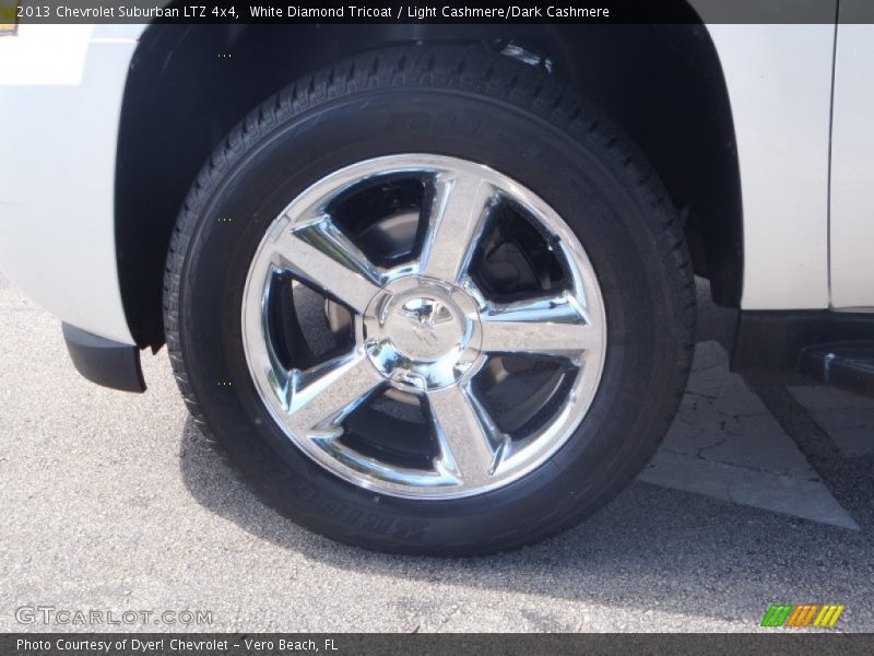 White Diamond Tricoat / Light Cashmere/Dark Cashmere 2013 Chevrolet Suburban LTZ 4x4