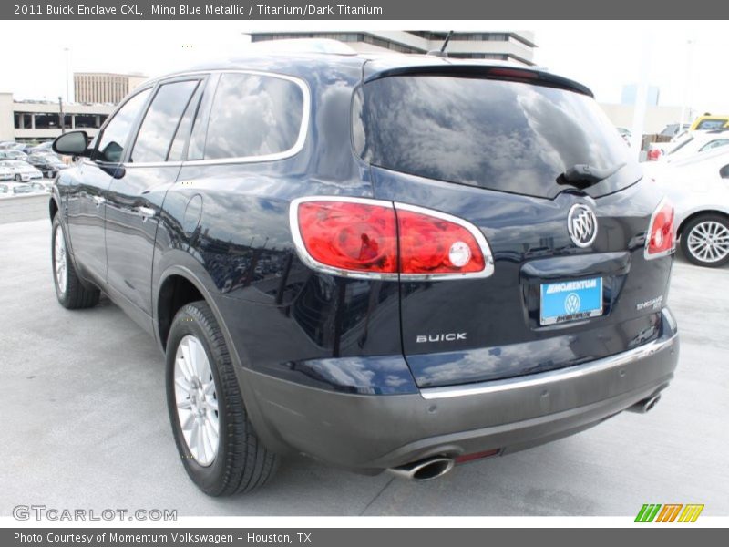 Ming Blue Metallic / Titanium/Dark Titanium 2011 Buick Enclave CXL