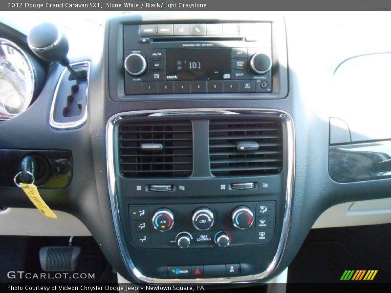 Stone White / Black/Light Graystone 2012 Dodge Grand Caravan SXT