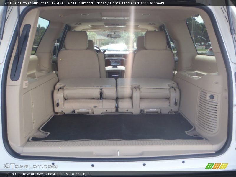 White Diamond Tricoat / Light Cashmere/Dark Cashmere 2013 Chevrolet Suburban LTZ 4x4