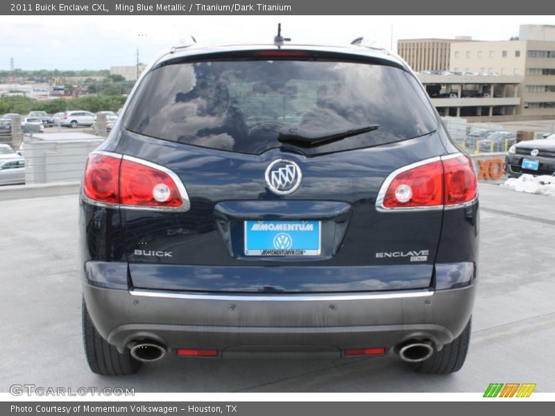 Ming Blue Metallic / Titanium/Dark Titanium 2011 Buick Enclave CXL
