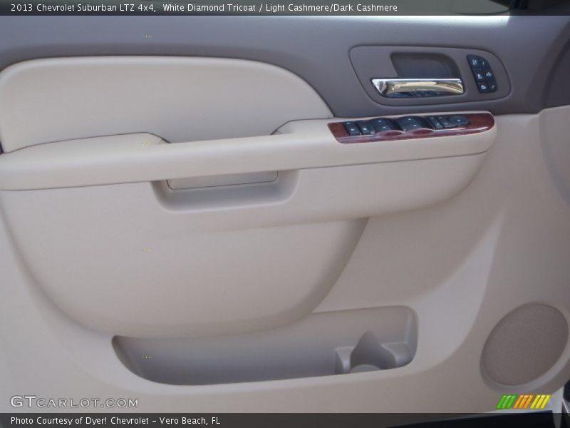 White Diamond Tricoat / Light Cashmere/Dark Cashmere 2013 Chevrolet Suburban LTZ 4x4