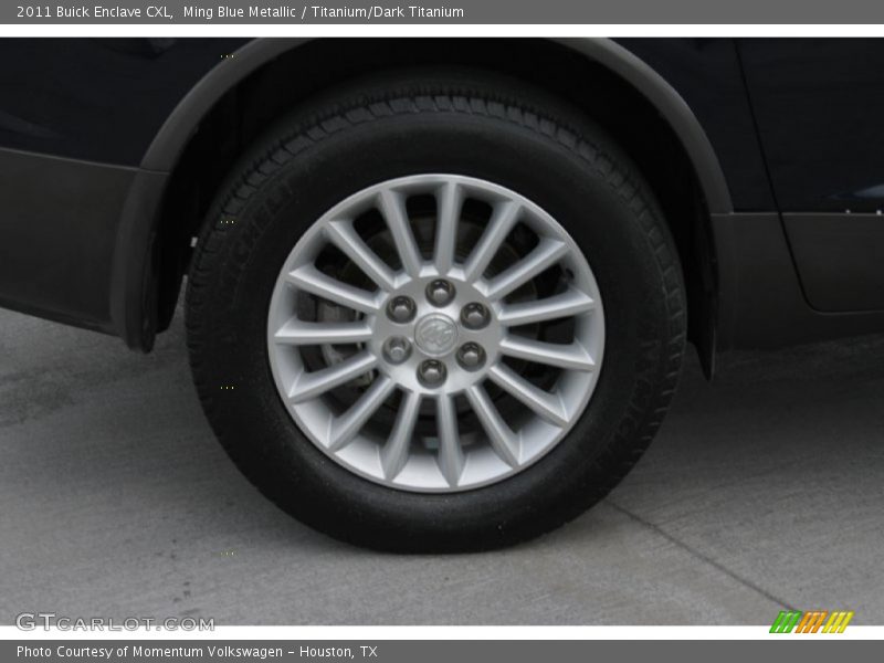 Ming Blue Metallic / Titanium/Dark Titanium 2011 Buick Enclave CXL