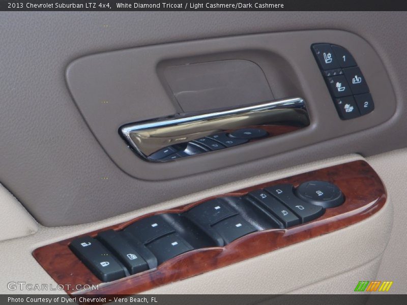 White Diamond Tricoat / Light Cashmere/Dark Cashmere 2013 Chevrolet Suburban LTZ 4x4
