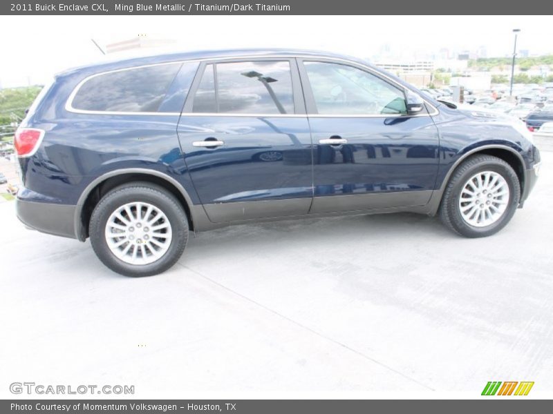 Ming Blue Metallic / Titanium/Dark Titanium 2011 Buick Enclave CXL