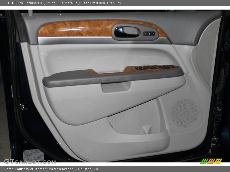 Ming Blue Metallic / Titanium/Dark Titanium 2011 Buick Enclave CXL