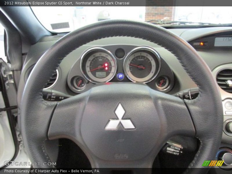 Northstar White / Dark Charcoal 2012 Mitsubishi Eclipse Spyder GS Sport