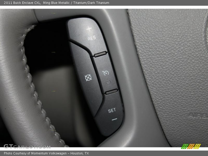 Ming Blue Metallic / Titanium/Dark Titanium 2011 Buick Enclave CXL