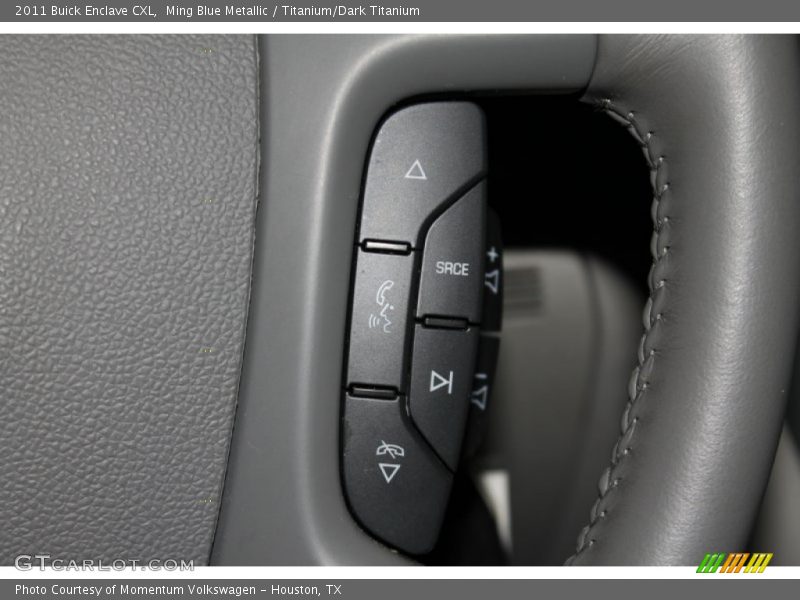 Ming Blue Metallic / Titanium/Dark Titanium 2011 Buick Enclave CXL