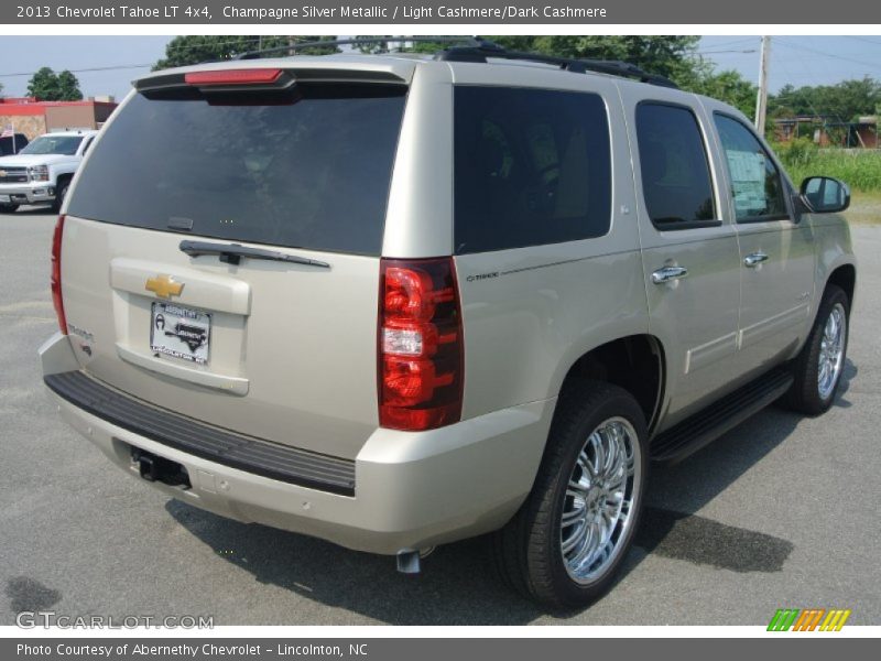 Champagne Silver Metallic / Light Cashmere/Dark Cashmere 2013 Chevrolet Tahoe LT 4x4