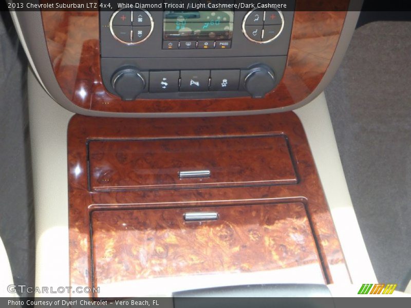 White Diamond Tricoat / Light Cashmere/Dark Cashmere 2013 Chevrolet Suburban LTZ 4x4